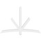 Ekena Millwork Alberta Architectural Grade PVC Gable Bracket, 72"W x 48"H x 4"D x 4"F, 16/12 Pitch GBP072X48X0404ALB00 - alternate 2